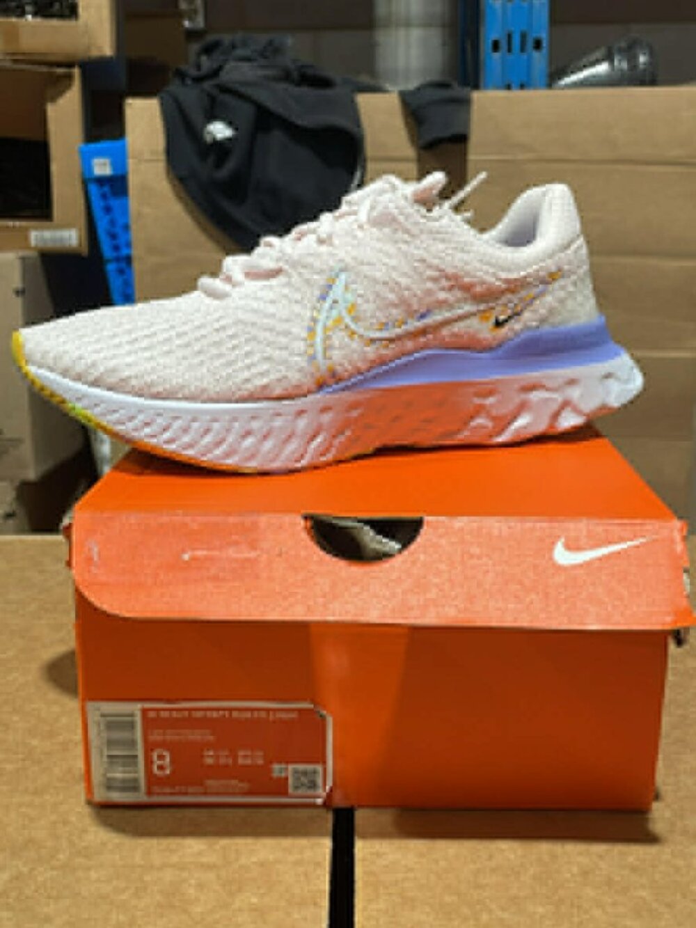 Women's Nike React Infinity Run Flyknit Light Soft Pink Purple (DO9477-600)